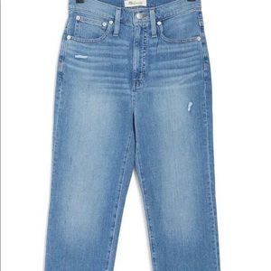Madewell classic straight brand new jeans vintage wash 27